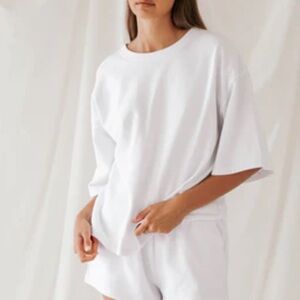 SABO Camp Relaxed Fit Knit Top Shirt White NWOT Size S